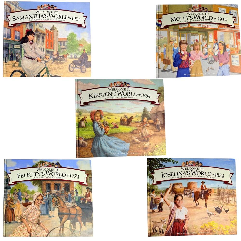 American Girl Book Set Molly Kirsten Samantha Josefina Felicity World Historical